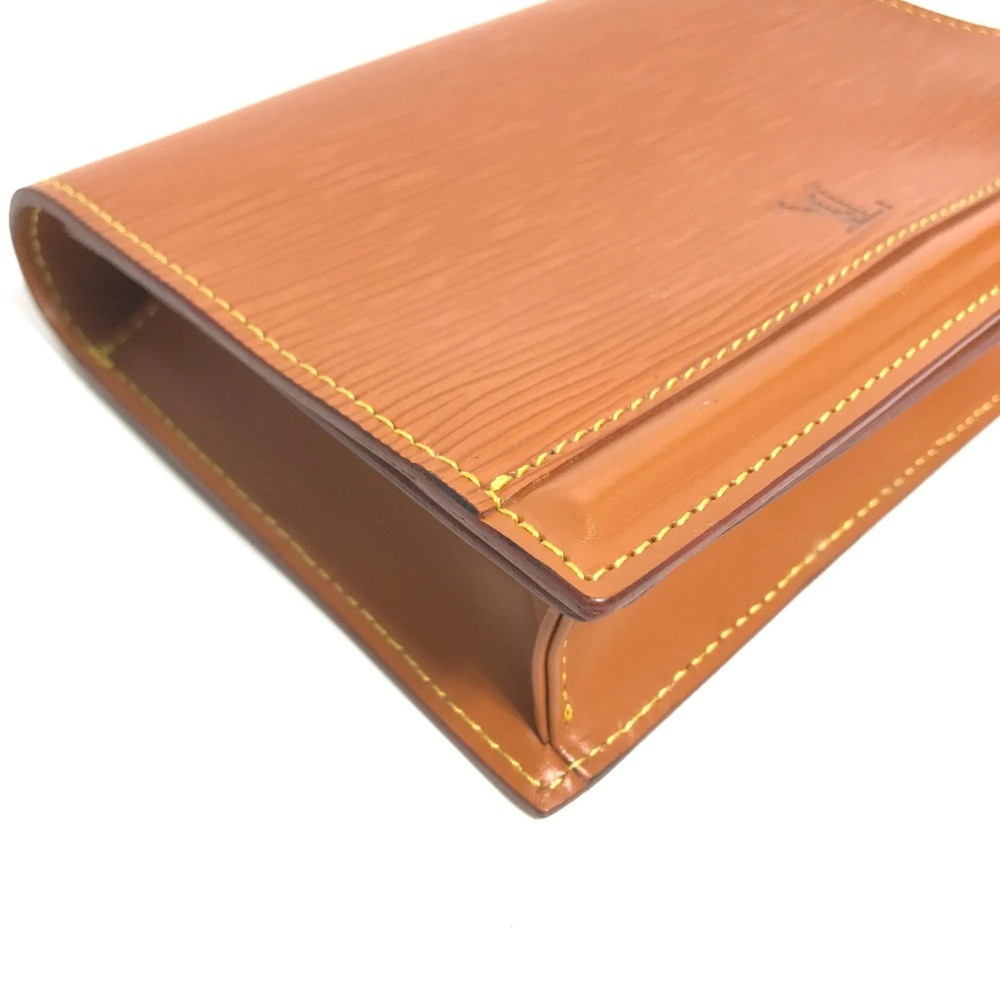 LOUIS VUITTON Authentic Brown Leather Pouch - Picture 6 of 12